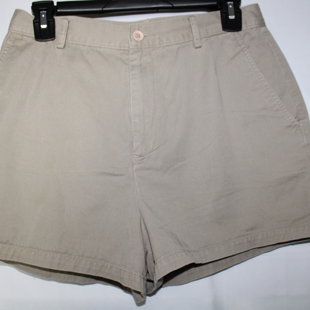 Vintage J. Crew High-Waist Chino Shorts Size 10.